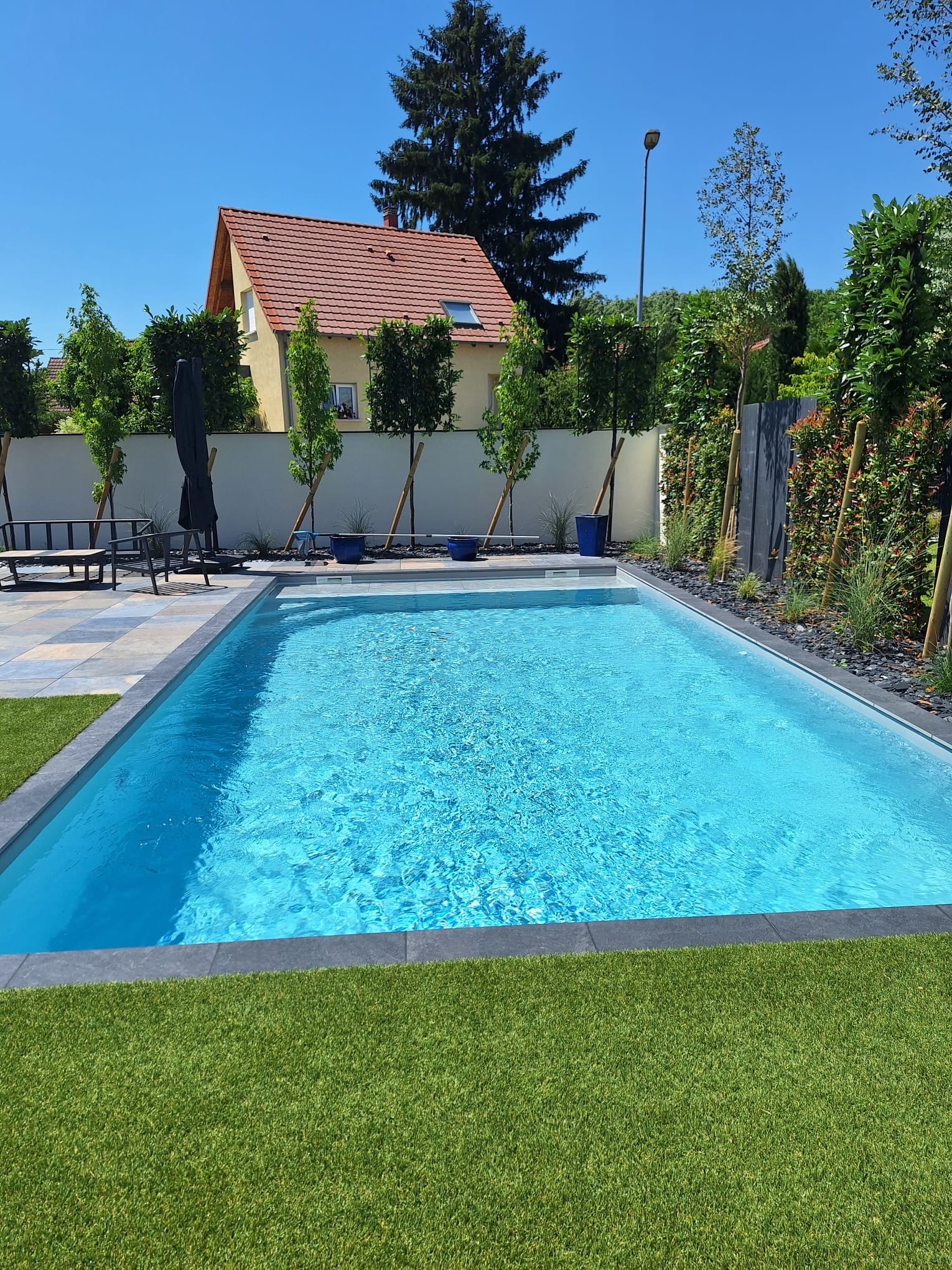 Rénovation piscine Haguenau 67 - Changement liner Piscines du Rhin